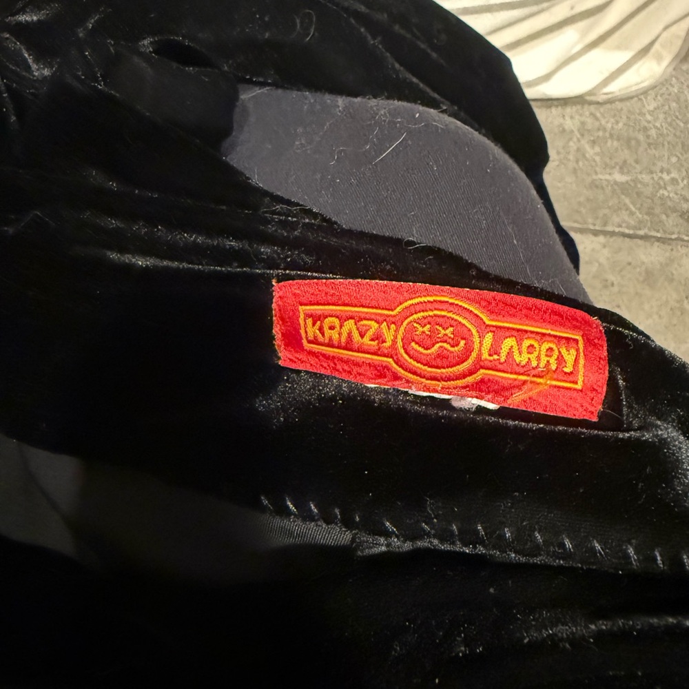 Krazy Larry Black Velvet Pants